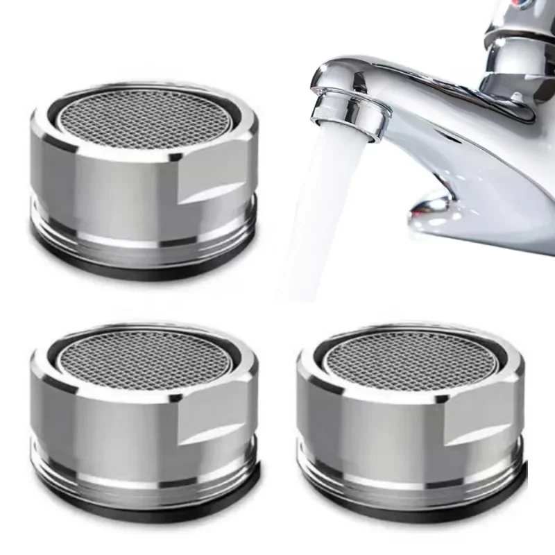 

3PCS Brass Water Saving Faucet Tap Aerator M24 Thread Bathroom Faucet Bubbler Stainless Steel Replaceable Filter Mixed Nozzle