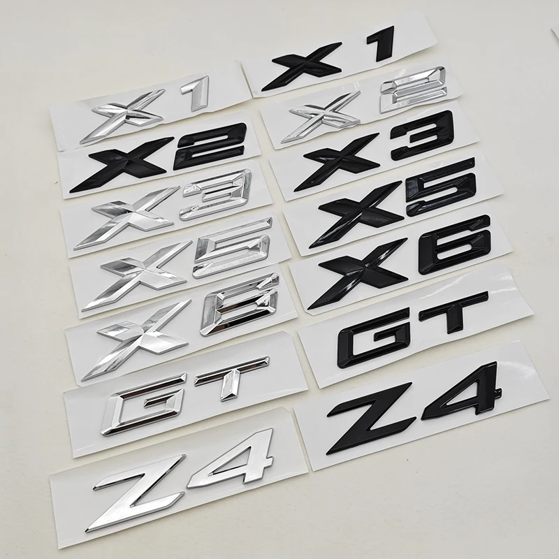 

Новый 3D ABS автомобильный задний багажник с логотипом X1 X3 X5 X6 X7 GT Z4, эмблема, наклейка для BMW U11 F39 G01 G45 F26 G02 G05 G06 G07, аксессуары