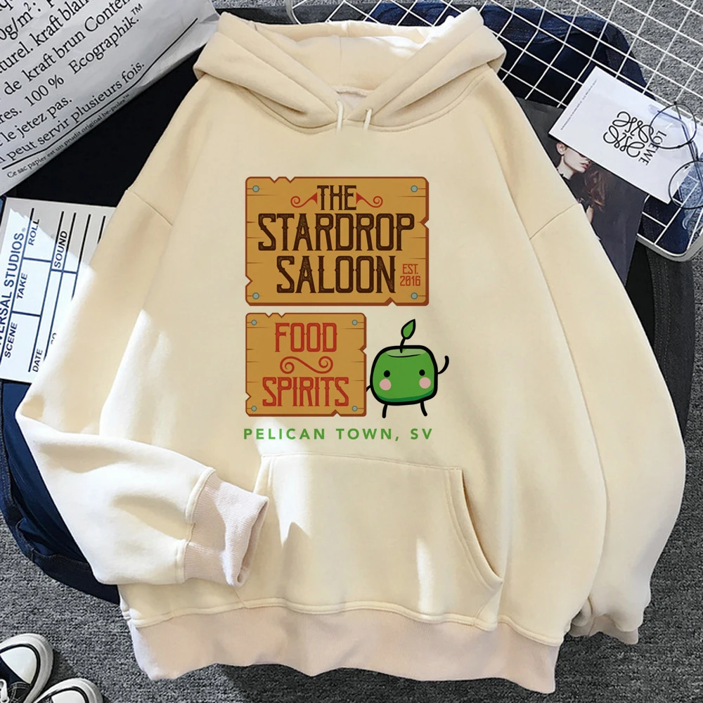 Stardew Valley hoodies women aesthetic Fleece long sleeve top Kawaii Hooded Shirt sweater women long sleeve top sweater