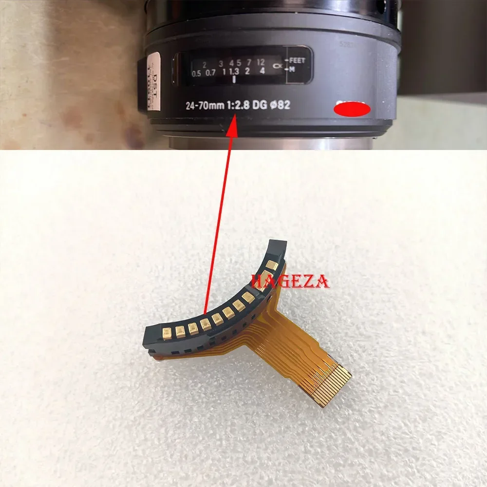 

New Original For SIGMA 24-70mm 2.8 DG OS FOR CANON Interface NEW VERSION Lens Contact Cable Repair Part