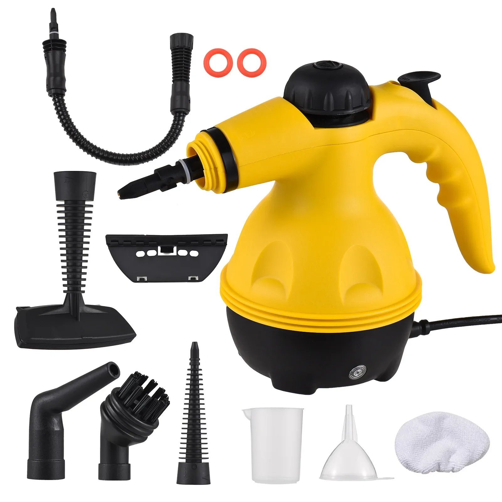 Pulitore a vapore da 1050 W, utilizzabile dopo 1-2 minuti di riscaldamento, adatto per cucina, bagno, divano, camera da letto, ecc.