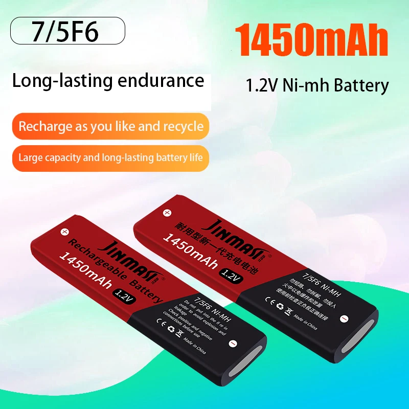Nieuwe 1.2V 7/5F6 67F6 1450mAh Ni-mh Batterij 7/5 F6 Mobiele Snel Opladen voor Panasonic Sony Walkman MD CD Cassettespeler Batterijen - afbeelding 2