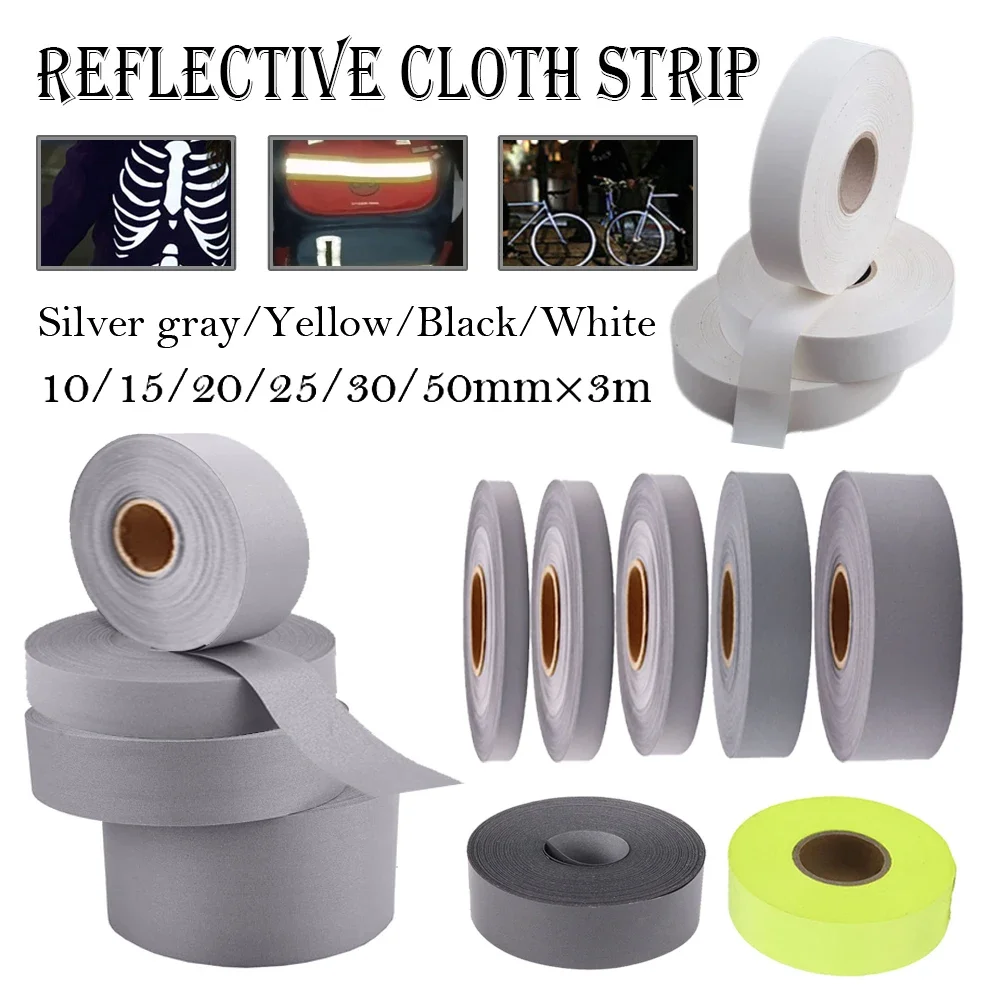 1-5Pcs High Intensity Reflective Tape, Self-Adhesive Waterproof Warning Sticker for Clothing,Helmet, Bag,Cycling, Running Safety