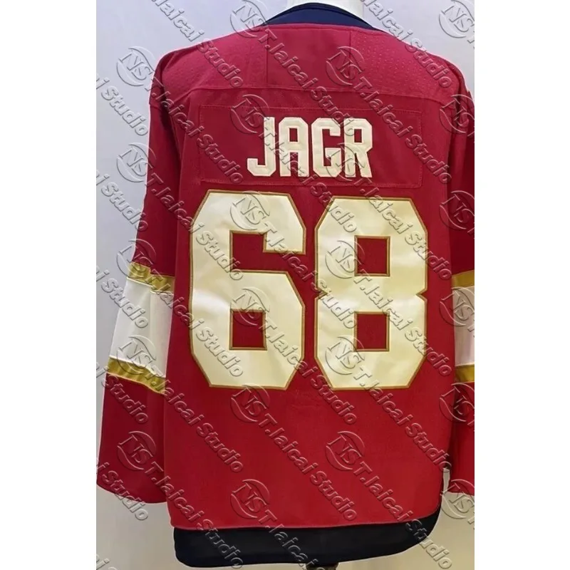 2025 أبطال كأس ستانلي الهوكي # 68 جاغر تكاتشوك # 45 تي شيرت روبرتو لونغو ريترو ريترو سريع الجفاف بأكمام طويلة للرجال #4