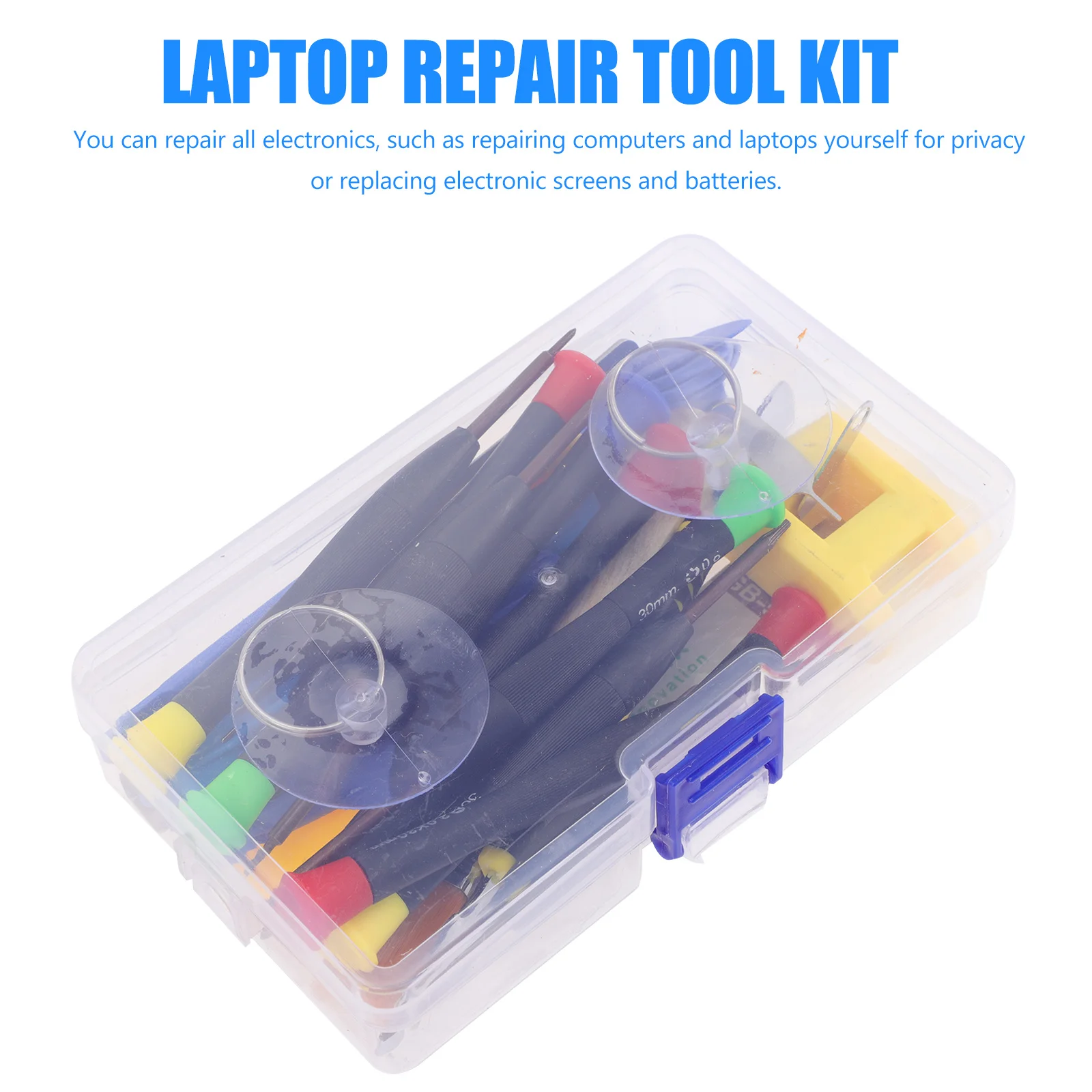

1Set Phone Repair Tool Kit Chrome Vanadium Steel Durable Electronics Repair Screwdrivers Suction Cup Pry Tools Screen