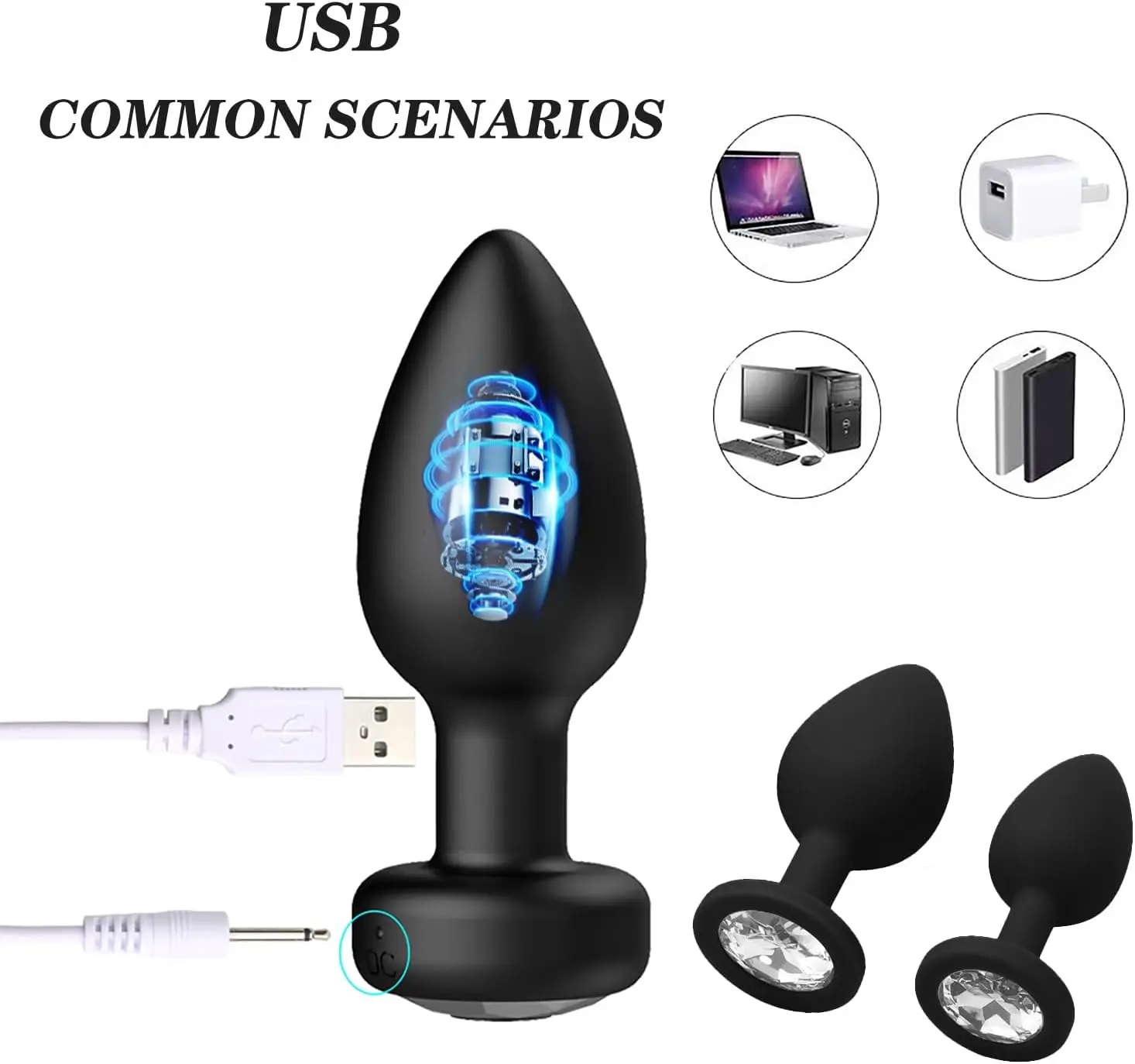 Vibrador Anal con Control remoto para hombres y mujeres, tapón Anal, masajeador de próstata, estimulador, masturbador femenino, Juguetes sexuales para adultos, Gay