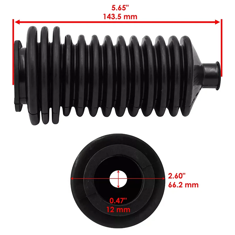 Für Ranger Polaris General vorne links/rechts Lenkgetriebe Kofferraum Gummi 5412012 5412013 Ritzel Balg Stiefel schützen Zubehör