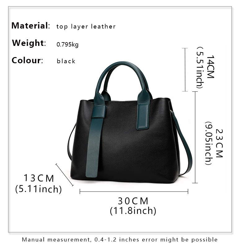 Borsa da donna in pelle bovina moda Aidrani grande capacità Casual Versatile borsa a tracolla monospalla per il pendolarismo quotidiano