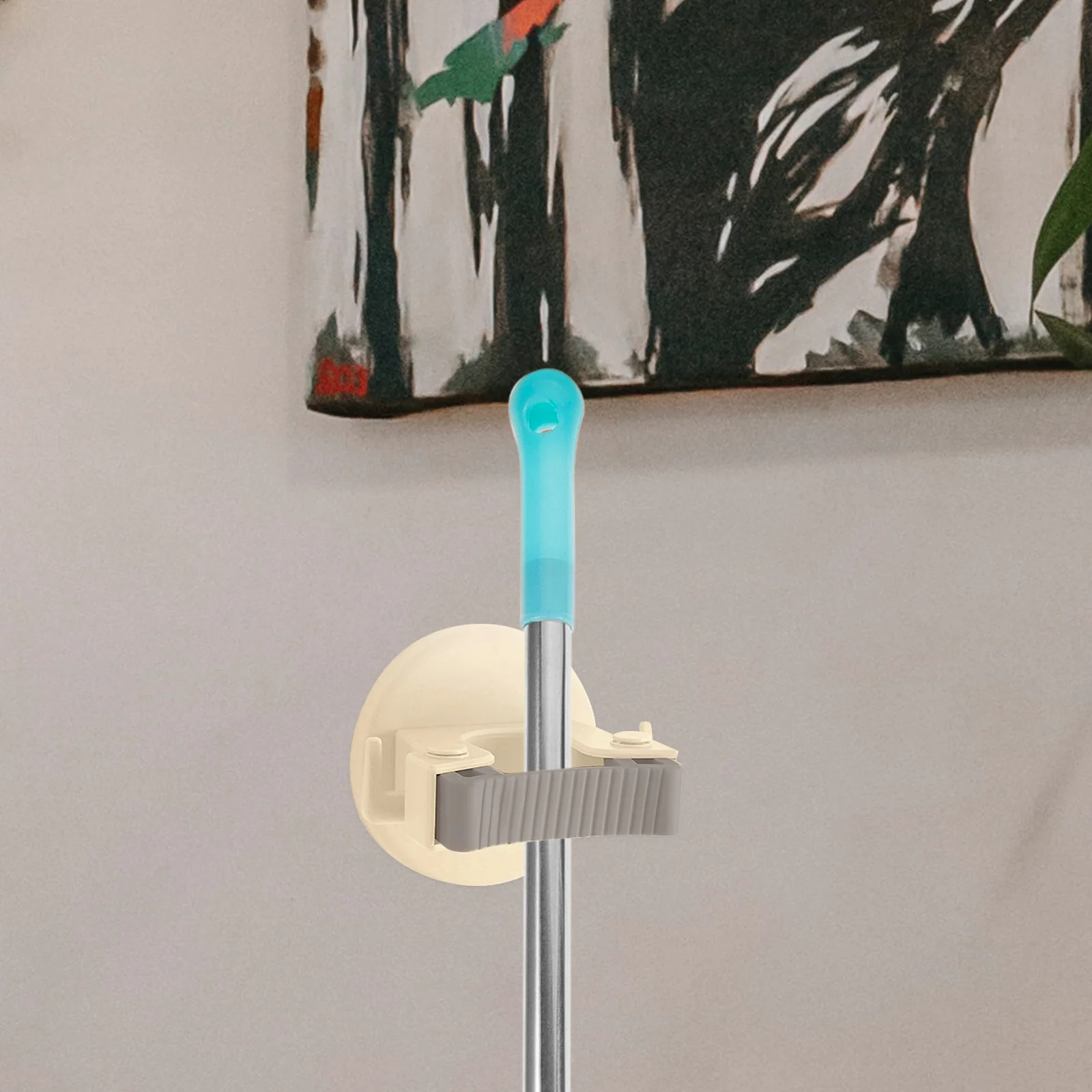 

2Pcs Mop Holder Bathroom Storage Rack No Trace Broom ganizer Tableware Hook Practical Long Term Use Kitchen Laundry