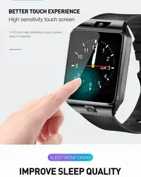 DZ09 reloj inteligente con Bluetooth, dispositivo con soporte para llamadas telefónicas, cámara SMS, música MP3, tarjeta Sim, tarjeta Micro SD, Smatwatch para deportes al aire libre, adultos y niños