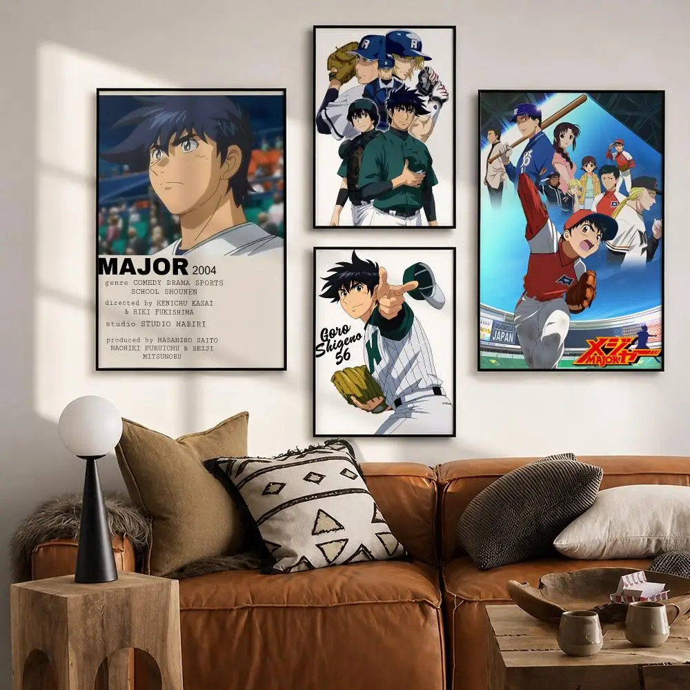 Manga Style Major Poster HD poster wall art self-stick no-residue for home cafe office great gift