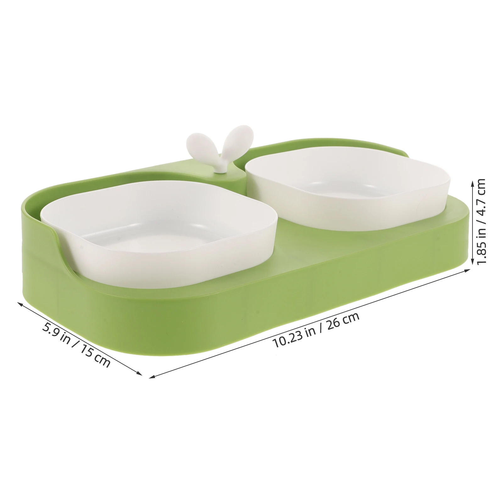 

Plastic Cat Dog Bowls Pet Dishes Feeding Bowls for Cats Puppies Food Water Bowl Non Slip Stable Design Easy Clean Home Use