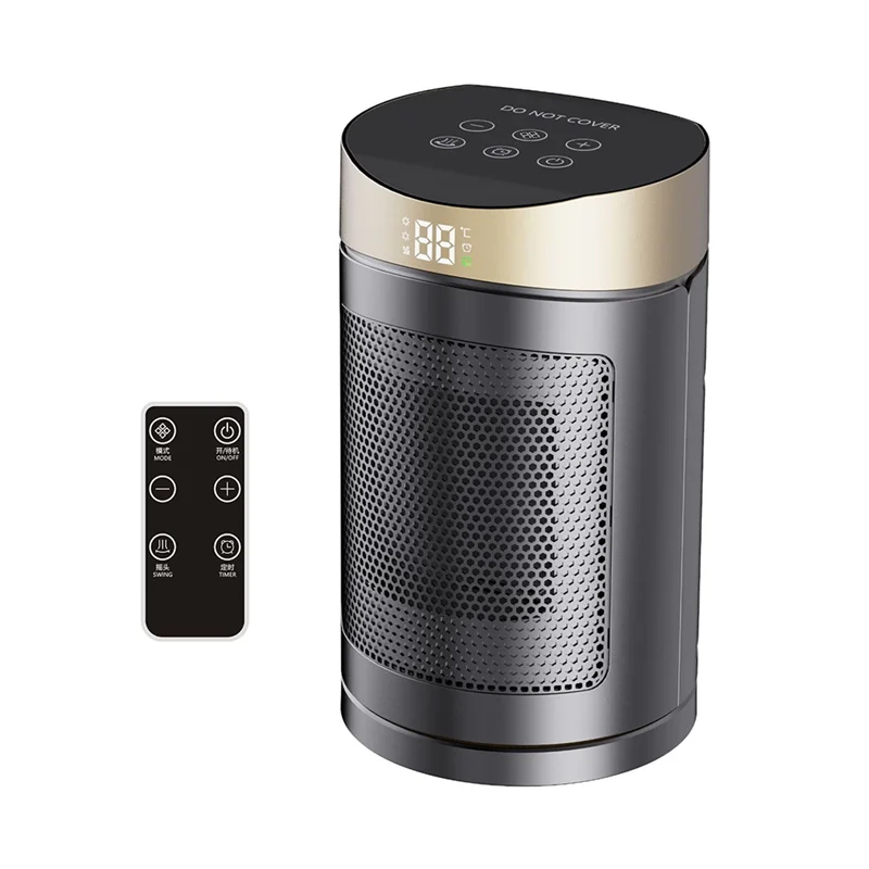

PTC Fast Heating Portable Electric Heater Energy Saving Mode Fan Function With Thermostat Safe Heating Space Heater