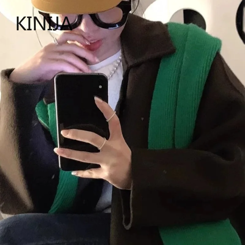 Korean One Piece Scarf Hats for Women Winter Fashion Warm Knitted Hooded Scarf Hat Multiple Usage Accessory Shawl Cap Keep Warm