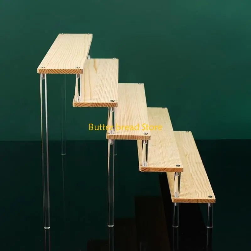 W89C Acrylic Display Shelf for Nail Polish Stay Organized and Stand Risers