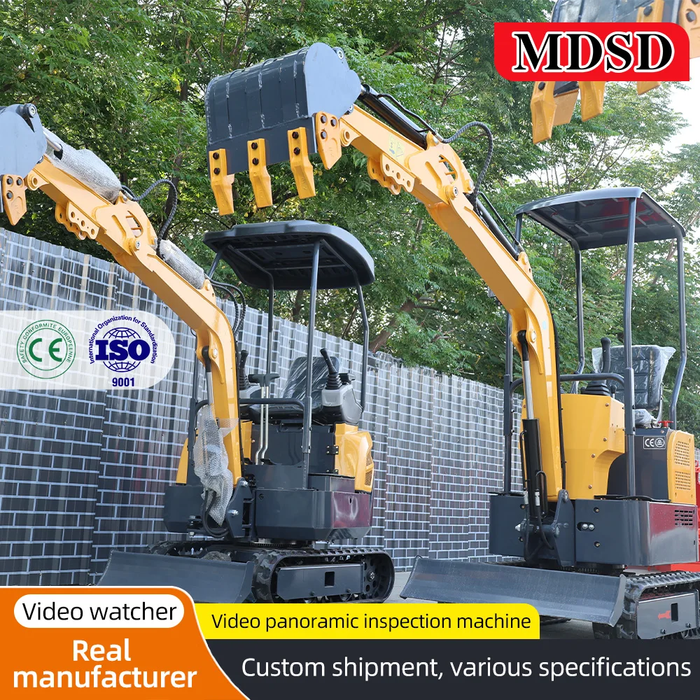 Miniexcavadeira direta da fábrica de 2 toneladas para Kubota Diesel Multi-purpose Euro 5 EPA CE Escavadeira poderosa para construção de fazenda doméstica