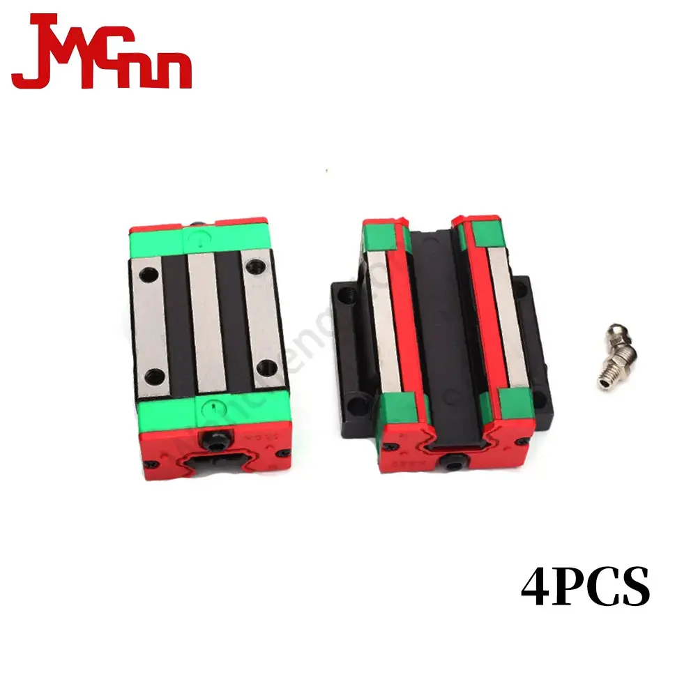 

4pcs HGH15CA/HGW15CC HGH20CA/HGW20CC linear guide rail block match use hiwin HGR15 HGR20 with guide for CNC router