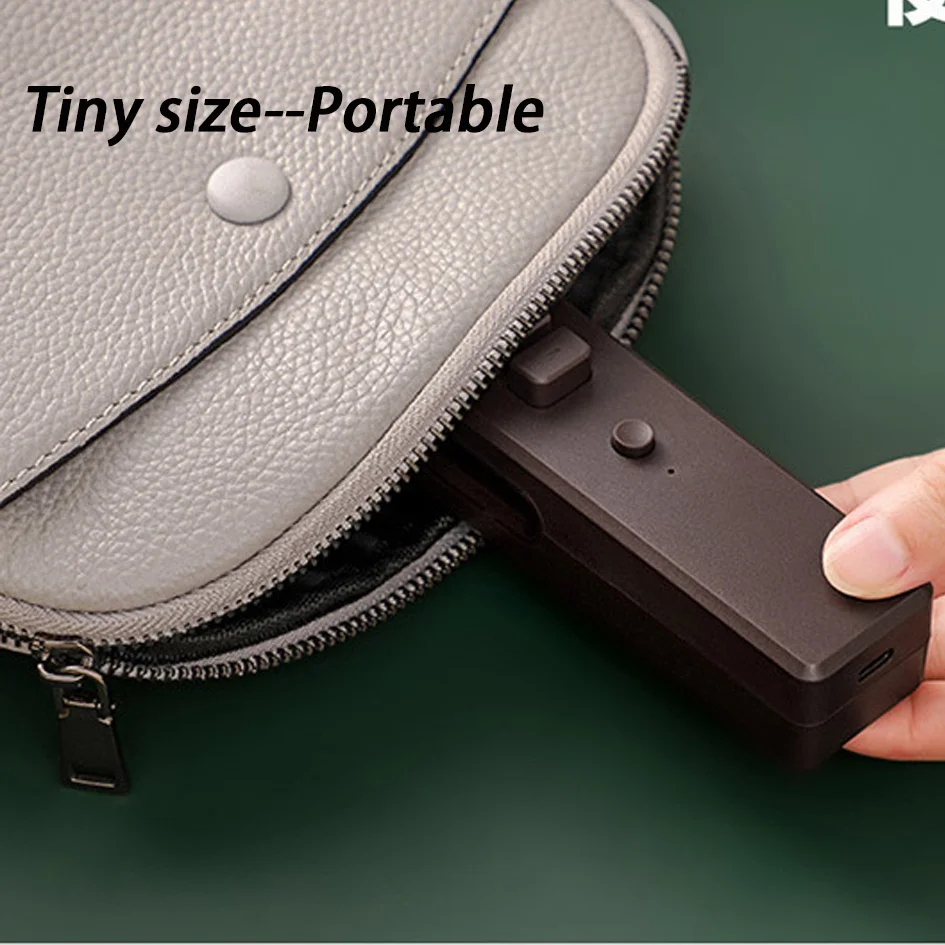Mini selador magnético portátil do calor, Mini saco recarregável, Cortador para o saco de plástico do petisco, Branco, 400mAh