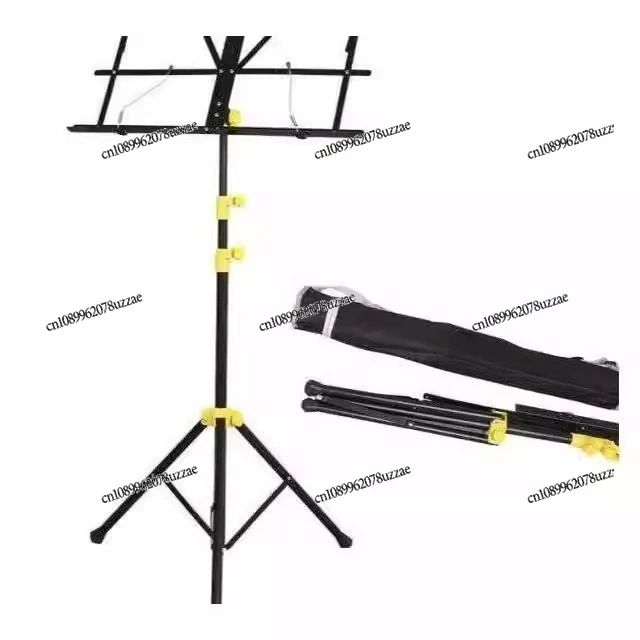 Stainless Steel Folding Light Ordinary Shelf, Tabletop Sheet Music Rack, Guitar Music Stand, Portable Small Rise for Students