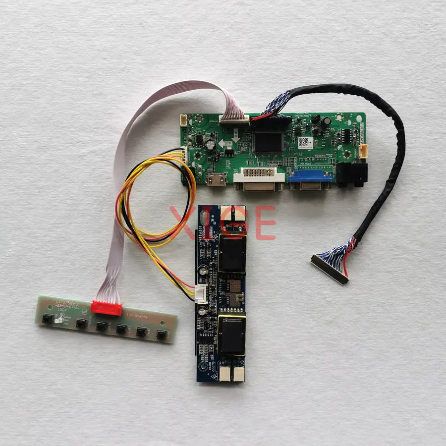 

For LTM215HT02 M216H1 MT215DW01 LM215WF1 Matrix Controller Drive Board DIY Kit 1920x1080 HDMI+DVI+VGA LVDS-30Pin 4CCFL 1920*1080