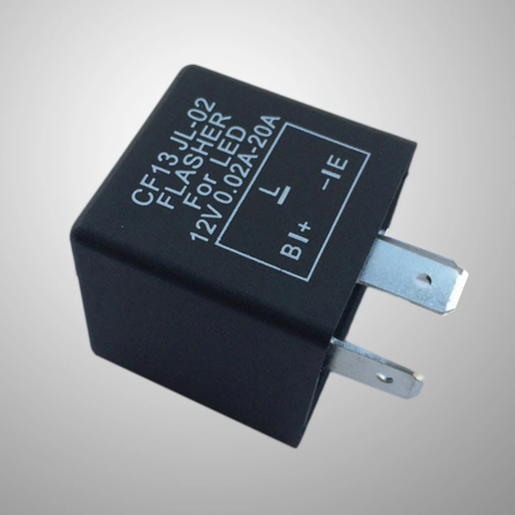 

Adjustable 3 Pin Led Flasher Relay Car Turn Signal Hyperflashing Play Corrector Car Supplies