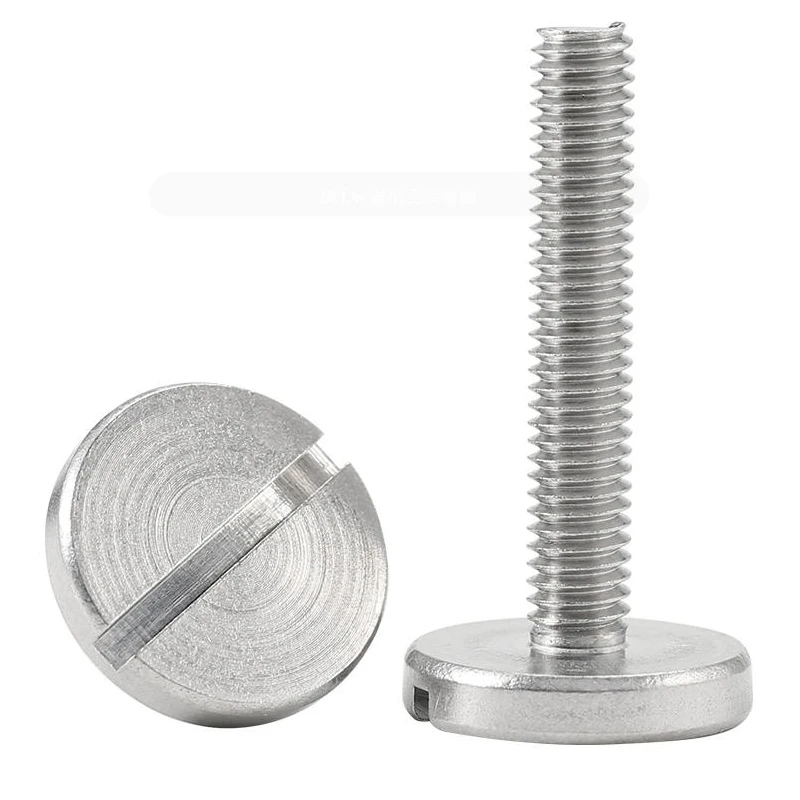 304 Stainless Steel Slotted Disk Screws – M2-M6 Flat & Big Round Head Fasteners for Furniture & Decoration