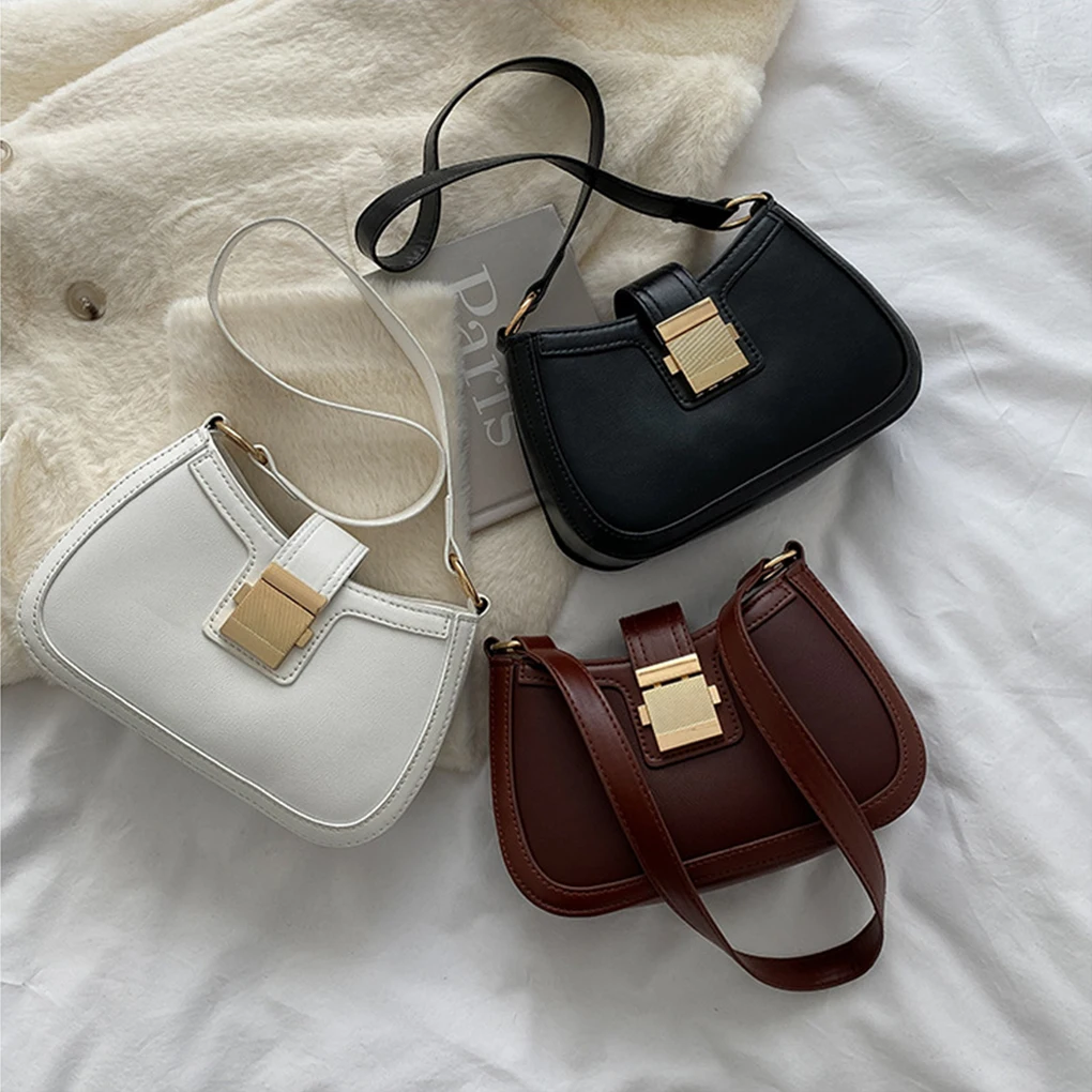 PU Wide Application Underarm Shoulder Bag Practical And Stylish Shoulder Bags Underarm Bag Handbag white