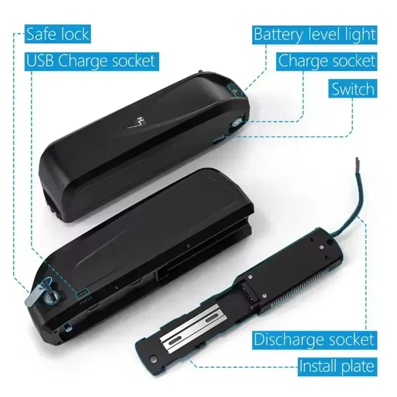 for Bafang BBS02 BBS03 BBSHD Powerful and long-lasting power Motor Hailong 30Ah 36V For Hailong Battery
