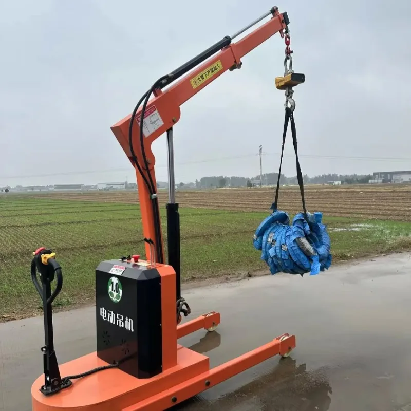 

FOB price All-electric Mobile Hydraulic Crane 1 ton 2 ton Conveyor Equipment Lifting Transportation Warehousing