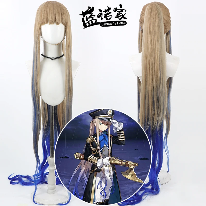 أنيمي FGO ممر نيمو نوح كوس شعر مستعار تأثيري هالوين كرنفال الدعائم الطرف الشعر الاصطناعية ألياف مقاومة للحرارة + غطاء شعر مستعار #1