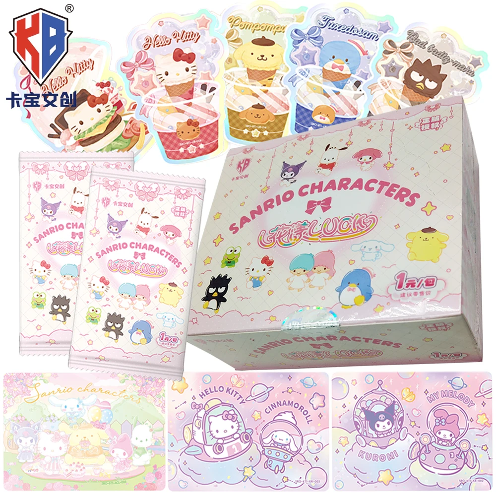 

Оригинальная коллекционная карта KABAO Sanrio, детское как милое японское мультяшное изображение, креативный букет, серия карточек, игрушки, семейные подарки