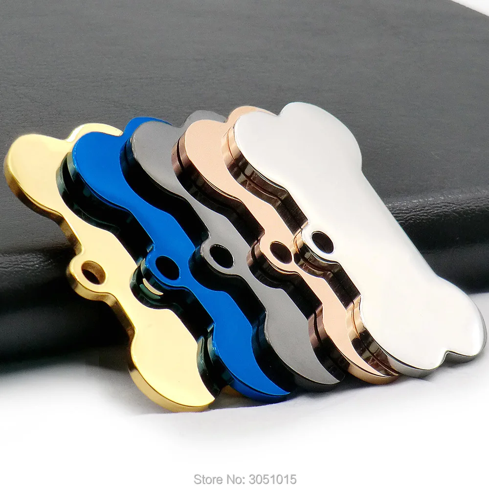 20 Stck Katze Hund ID Tag Hund personalisierte Edelstahl Halsband Knochen  Haustier Charm Haustier Namen Anhnger Knochen Halskette Halsband Welpen  Teller - AliExpress