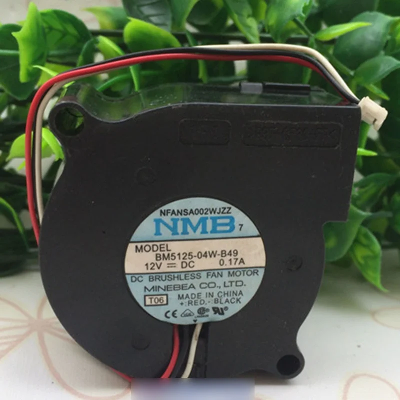 M  NEW NMB BM5125-04W-B49 12V 0.17A 3-Wire Cooling Fan#QW