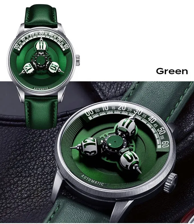 (Spot) Vortichron spherical three-dimensional star wheel mechanical watch