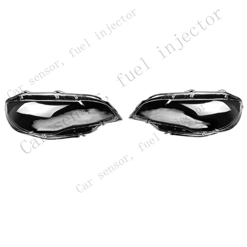 Q+ For 2008-2014 BMW X6 E71 Headlight Headlamp Clear Lens Cover Pair