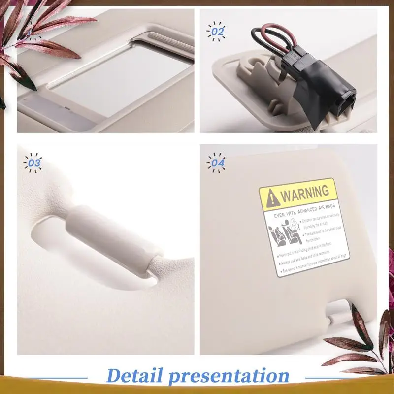 

AB59-Car Left Driver Side Sunvisor Sun Visor For Mazda 3 Hatchback 2010-2013 BBM2-69-320C-75