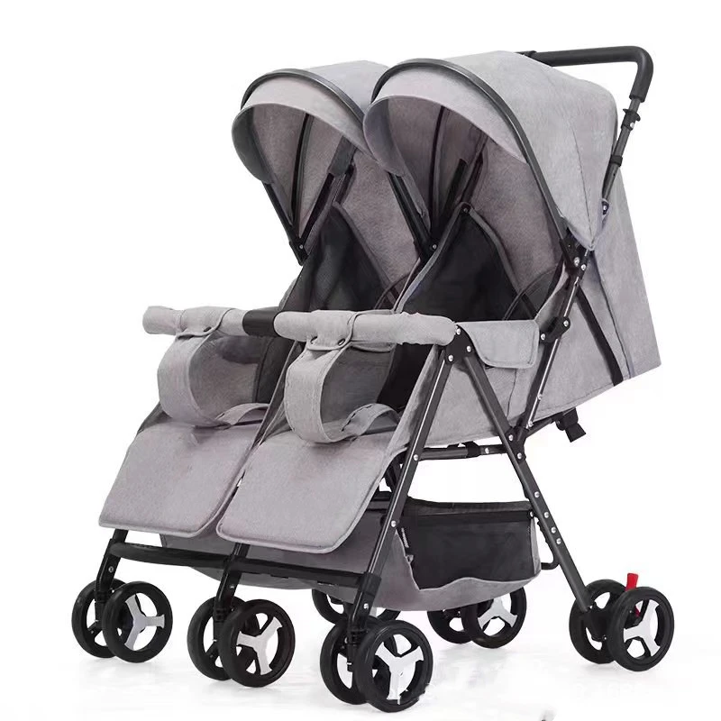 2024 new model good baby stroller car pram twin double walker pushchair carrier kinder carrito for two factory