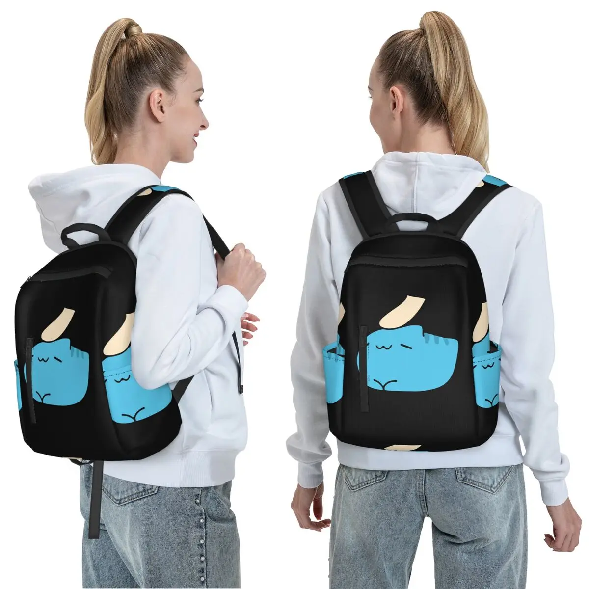 Comic Cat Bugcat Capoo Bug Cat Backpack Daypack Large Capacity Kids BookBag School Bag Shoulder Bags for Men Women