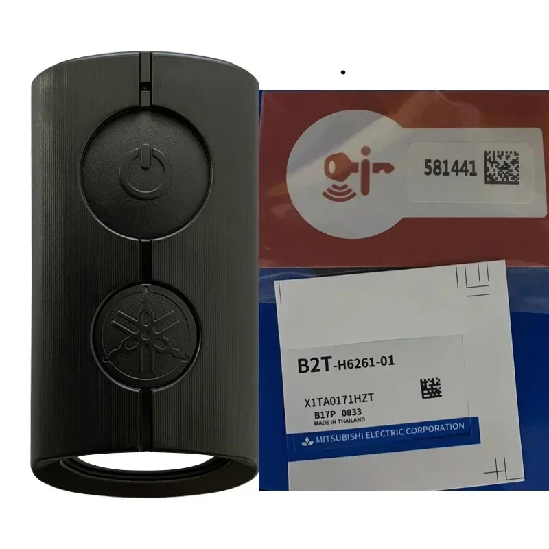 Model B2T Asli SKEA7E-02 untuk Remote Sepeda Motor Yamaha 433.92Mhz Chip ID49 NVX NVX155 Buku XMAX300 QBIX Kunci Fob
