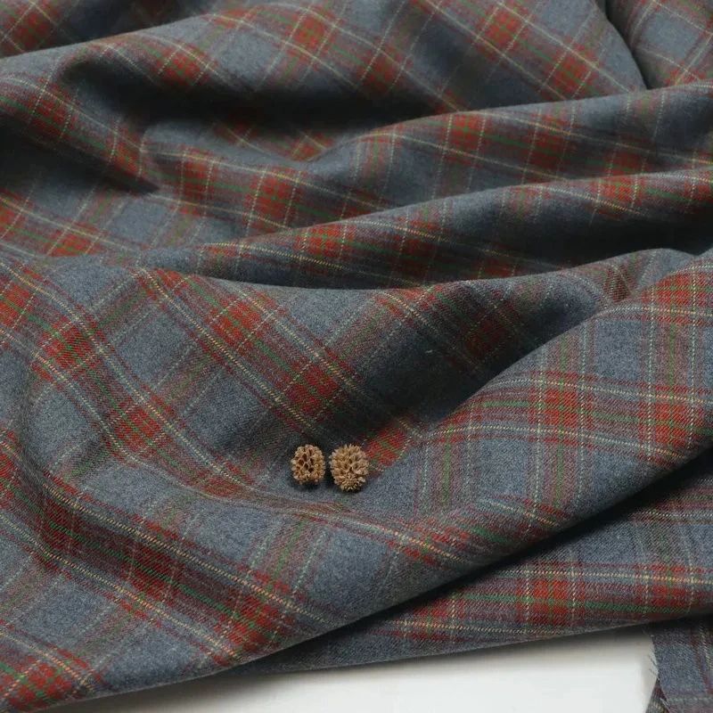 Premium Gray Orange Checkered - Wool Blanket Herringbone review and price