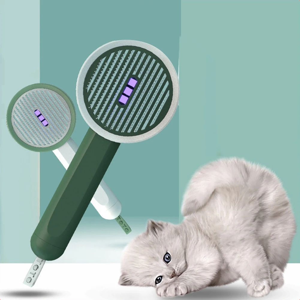 Pet Hair Remover Comb Brush UV Light Pet Grooming Brush to Floating Hair Massage Dogs Grooming Pet Supplies