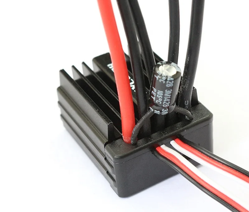 Flycolor 18A/25A/35A/45A Waterproof Car ESC 2-3S Motor Components RC 1/10 1/16 1/18 Cars Brushless Speed Controller