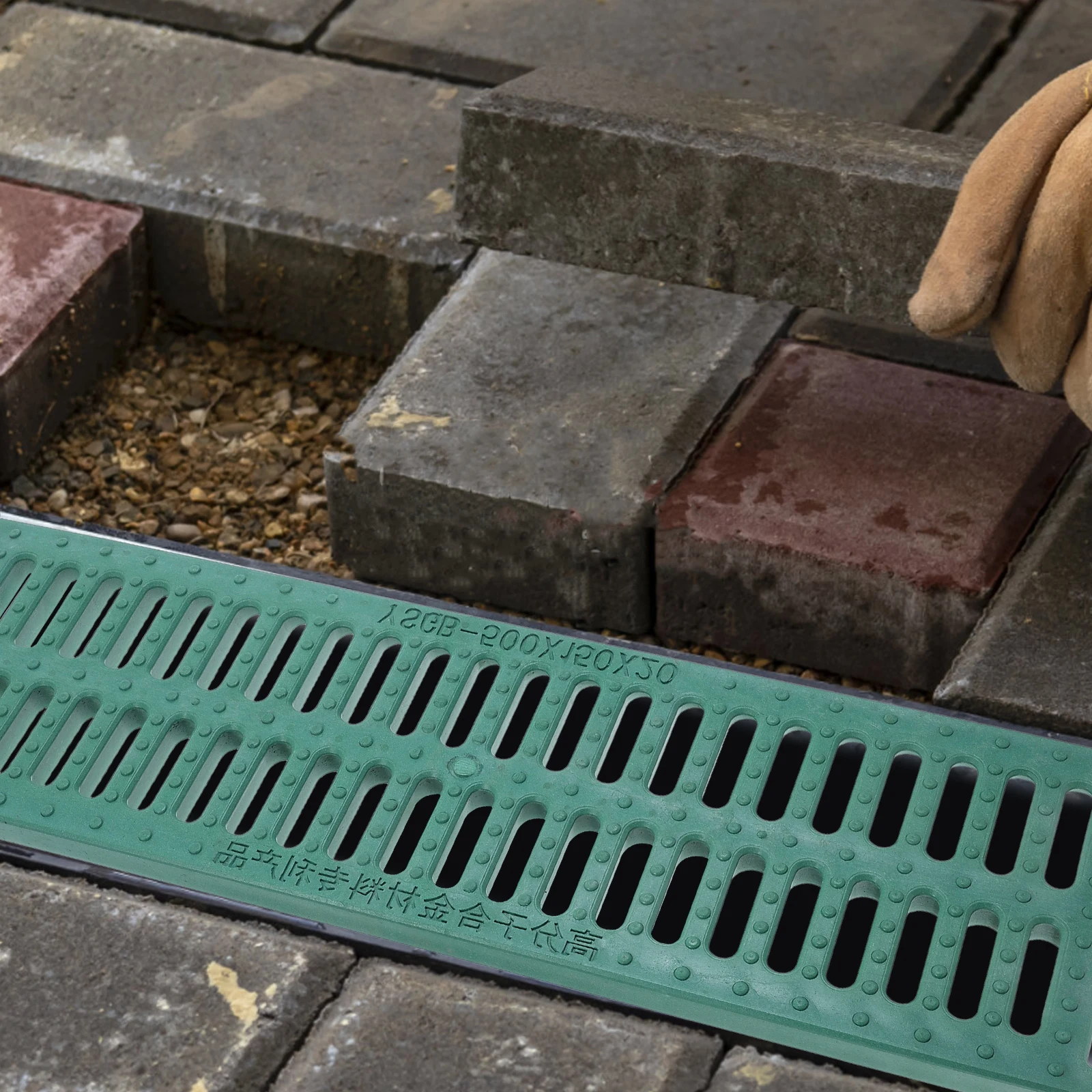 

Drainage Grate High Load Capacity Channel Cover Versatile Use Outdoor Drains Water Management Easy Install Durable Plastic Sewer