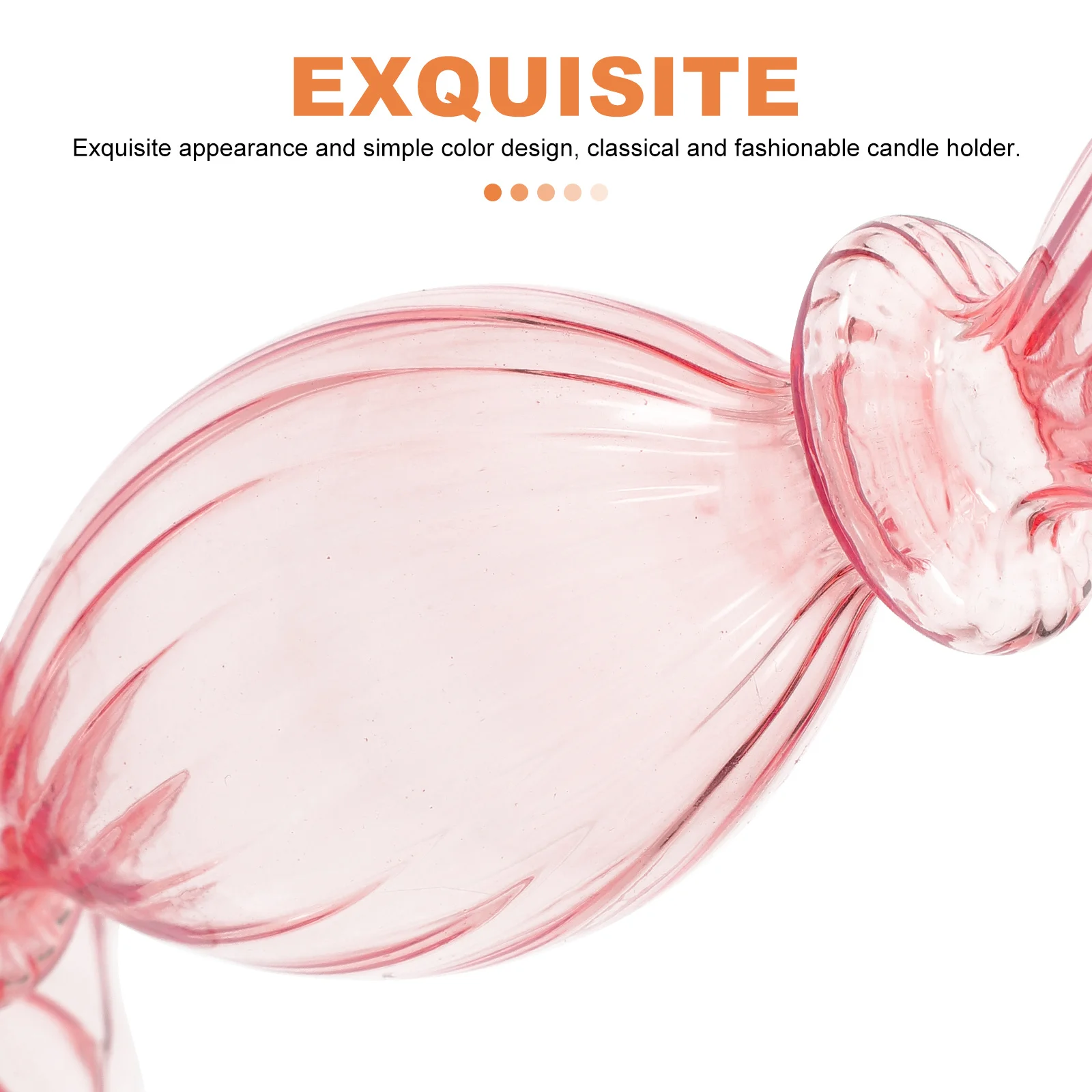 

Glass Candlestick Holder Nordic Style Vintage Elegant Pillar Holder Decorative Glass Stand Warm