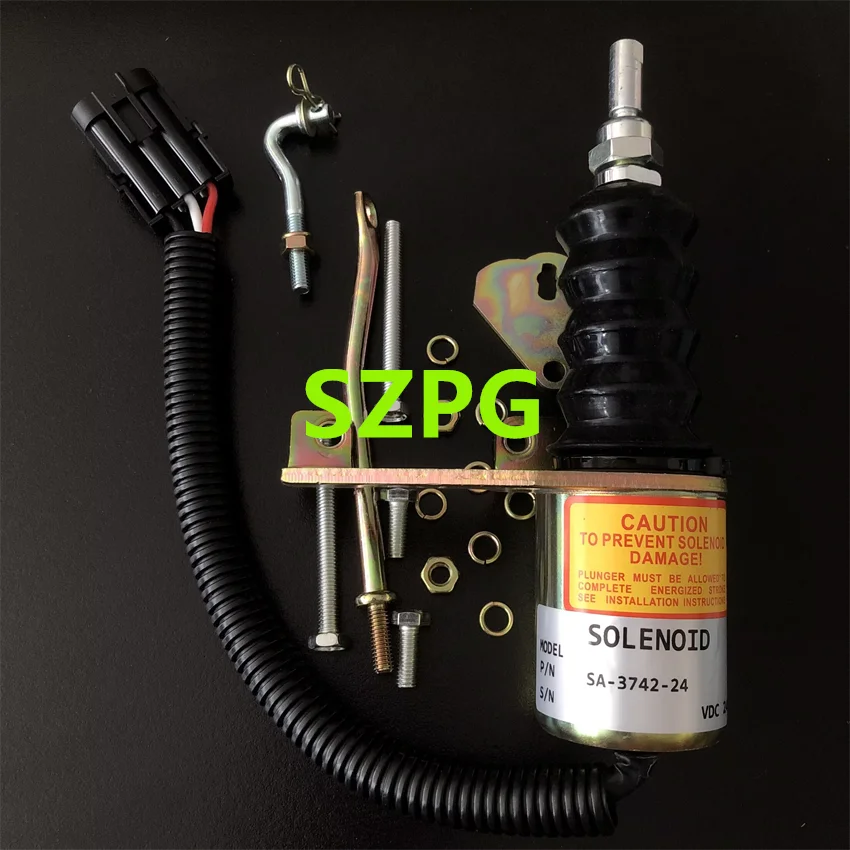 for Top Quality Diesel Engine Stop Solenoid 1751ES SA-3742-12 12V Shutdown Solenoid 3932017 SA-3742-24 24V for RSV With Accessor