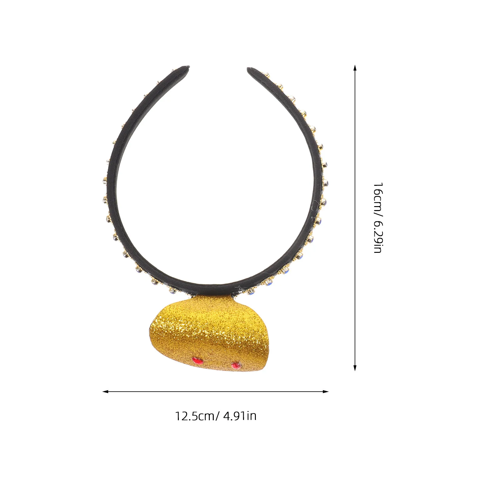 2 Pcs Headbands Cleopatra Headpiece Ancient Egypt Headwear Decorative Halloween Party Jewelry Costume Egyptian