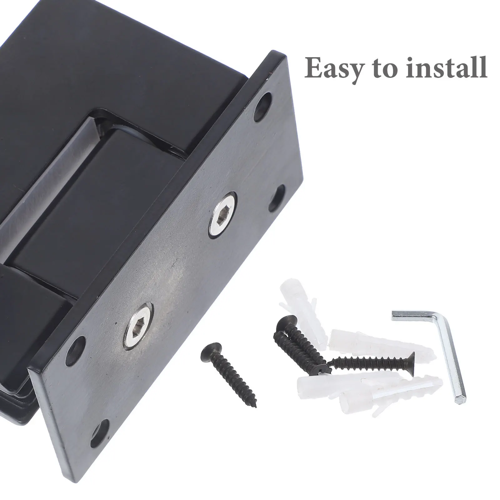 

1pc Stainless Steel Silicone Glass Door Clamp Sturdy Rustproof Bathroom Clip Shower Room Glass Fixing Holder Hardware Accessory