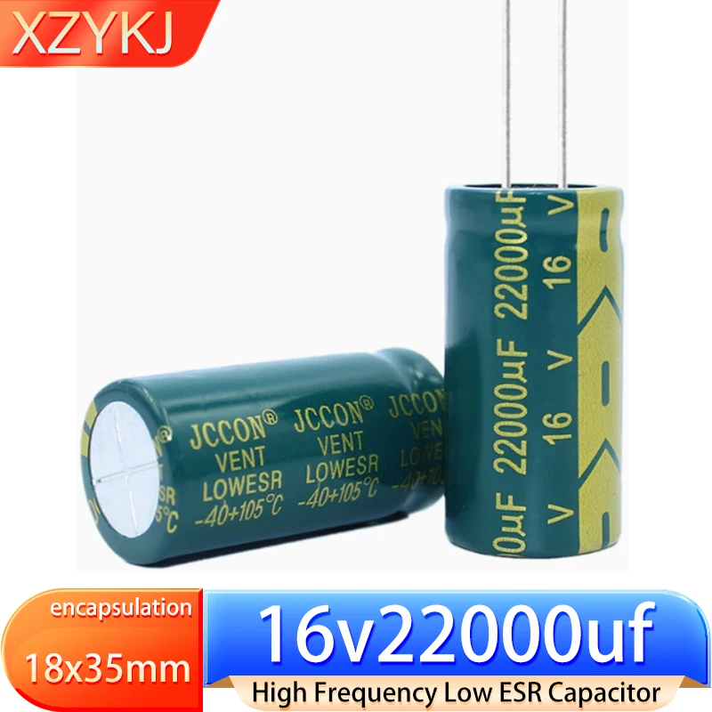 2PCS 18x35 16v22000uf 25v10000uf 35v10000uf 50v3300uf 100v1000uf 400v150uf capacitor de alta frequência e baixa resistência