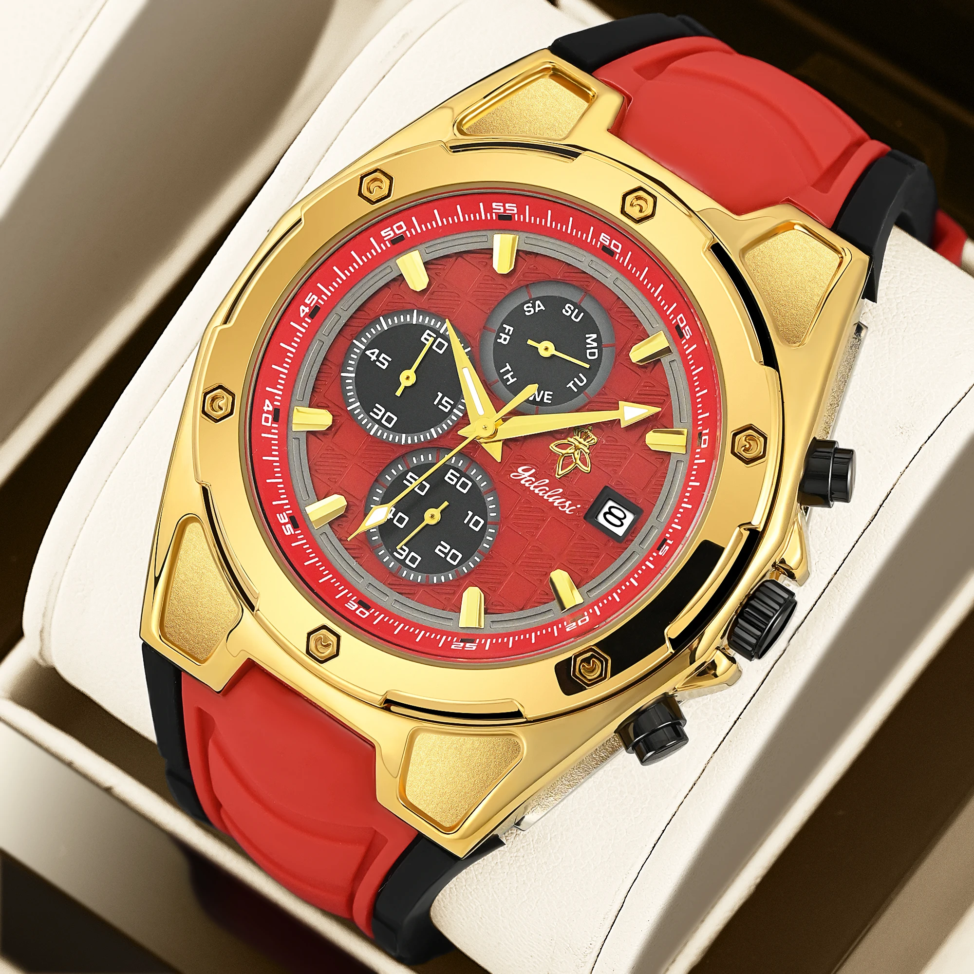 YaLaLuSi Fashion Women's Watch Multi Functional Leisure Sports Quartz Watch Silicone Strap Watch Is the Ideal Gift