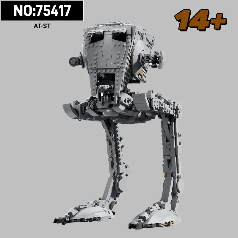 

AT-ST Walker Building Blocks 75417 | Wars Battle Model Kit for Adults/Kids | UCS Replica DIY Bricks | Birthday Christmas Gift